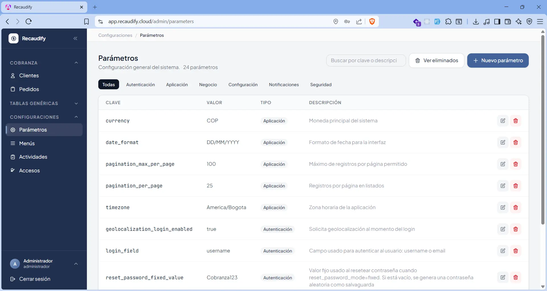 Recaudify screenshot